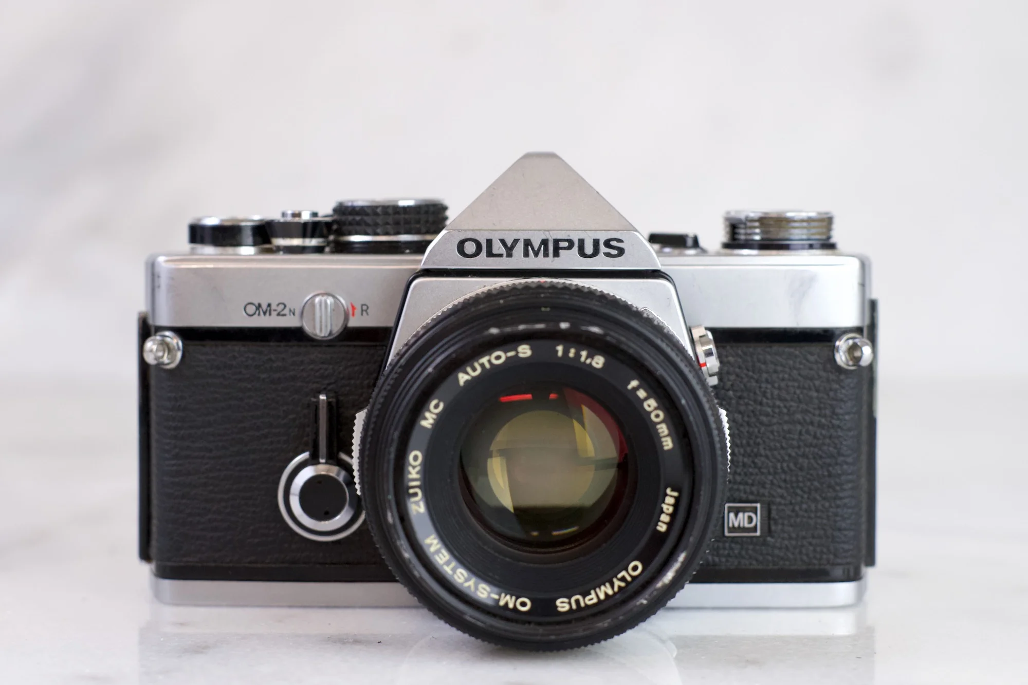 Olympus OM-2n 35mm Film SLR Camera with Olympus Zuiko 50mm F 1.8